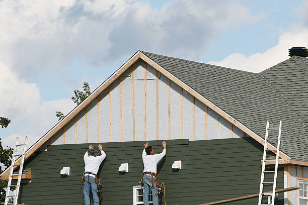 Professional Emergency Siding Repair technician working in Medina, NY